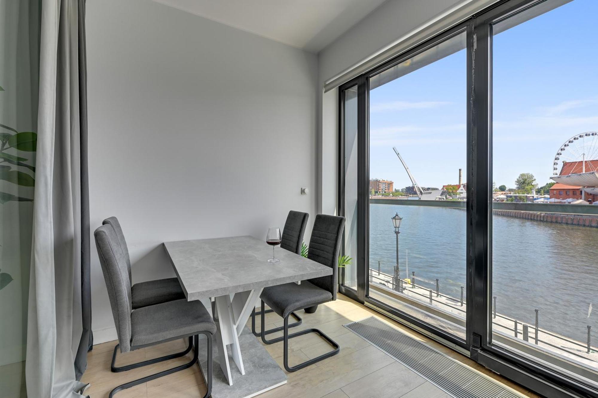 Symfonia Amazing River View Apartment By Downtown Apartments Danzig Exterior foto