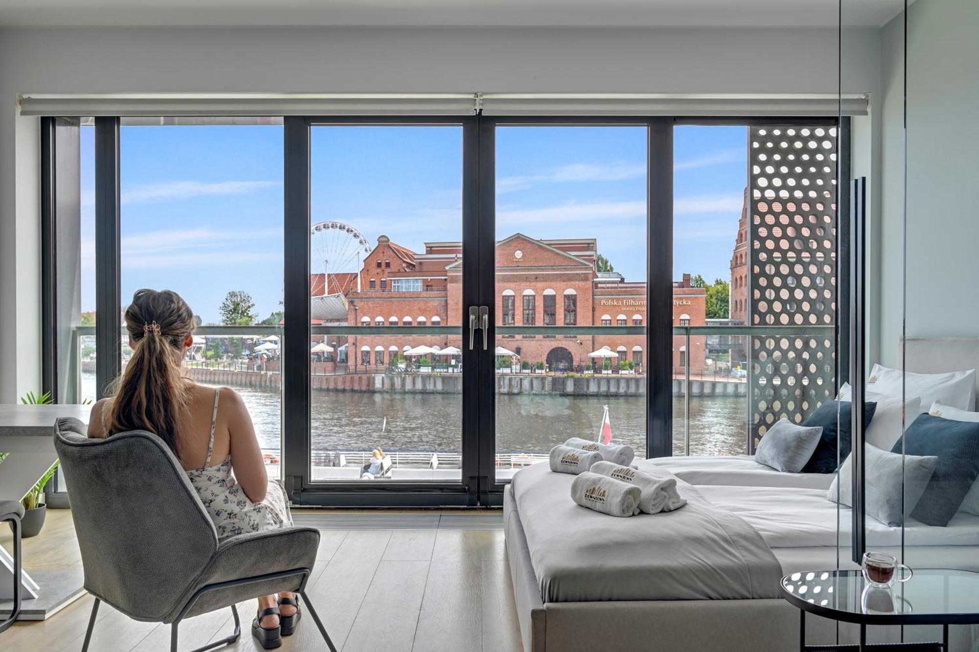 Symfonia Amazing River View Apartment By Downtown Apartments Danzig Exterior foto