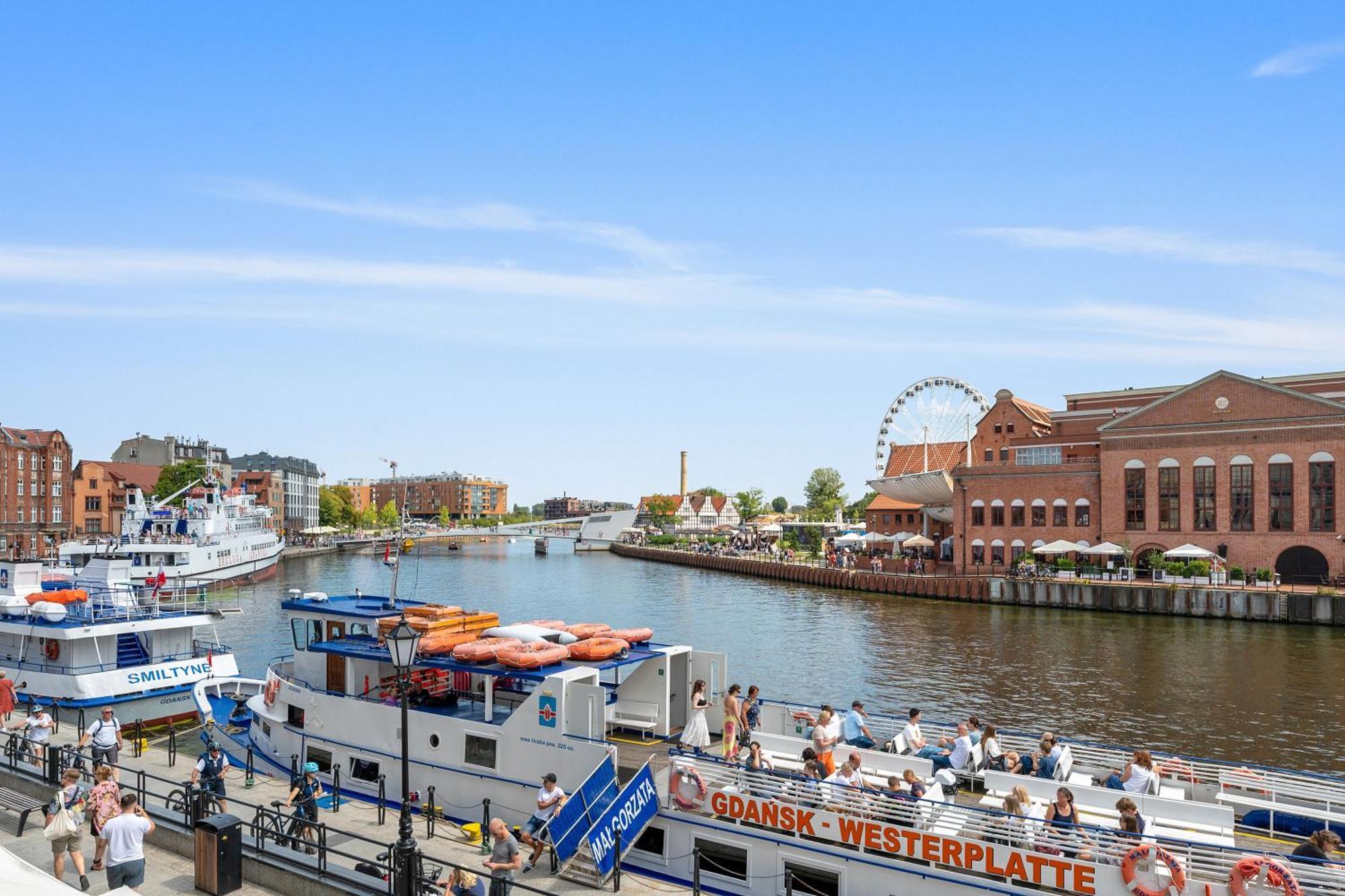 Symfonia Amazing River View Apartment By Downtown Apartments Danzig Exterior foto